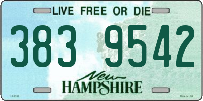 NH license plate 3839542
