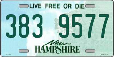 NH license plate 3839577