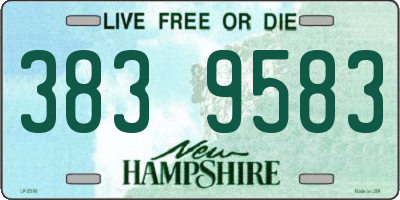 NH license plate 3839583