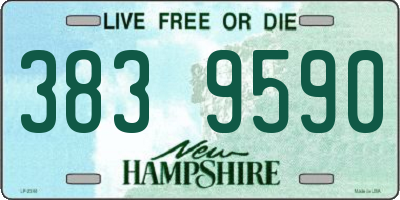 NH license plate 3839590