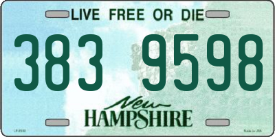 NH license plate 3839598