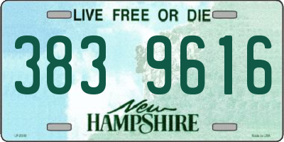 NH license plate 3839616