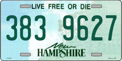 NH license plate 3839627