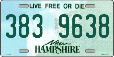 NH license plate 3839638