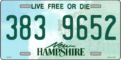 NH license plate 3839652