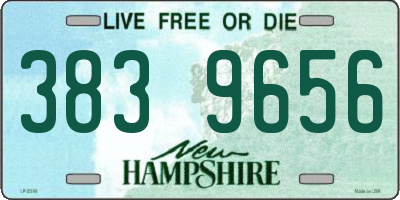 NH license plate 3839656