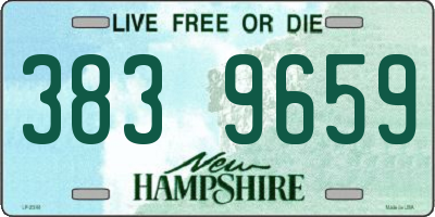NH license plate 3839659