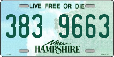 NH license plate 3839663