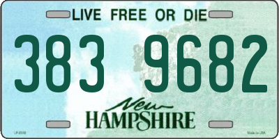 NH license plate 3839682