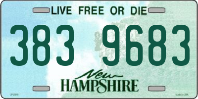 NH license plate 3839683