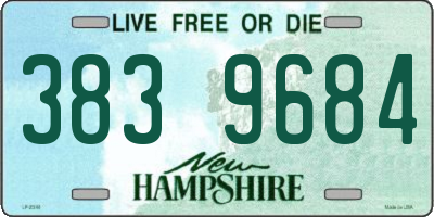 NH license plate 3839684