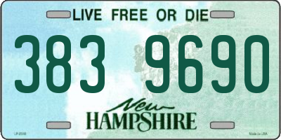 NH license plate 3839690
