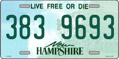 NH license plate 3839693