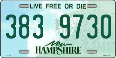 NH license plate 3839730