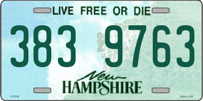 NH license plate 3839763