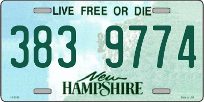 NH license plate 3839774