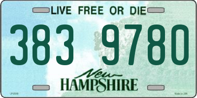 NH license plate 3839780