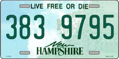 NH license plate 3839795