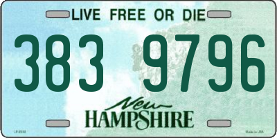 NH license plate 3839796