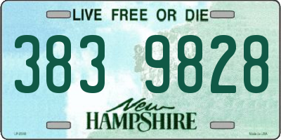 NH license plate 3839828