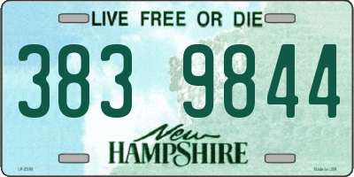 NH license plate 3839844