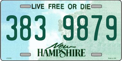 NH license plate 3839879