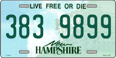 NH license plate 3839899