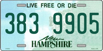 NH license plate 3839905