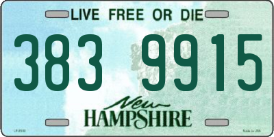 NH license plate 3839915