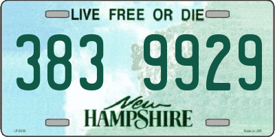 NH license plate 3839929