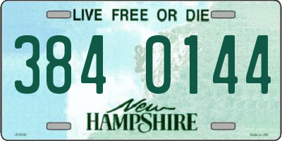 NH license plate 3840144