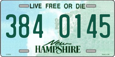NH license plate 3840145
