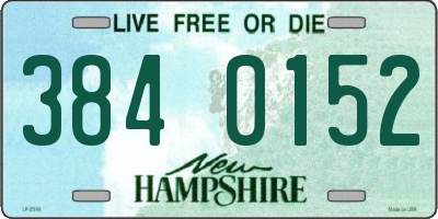 NH license plate 3840152