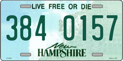 NH license plate 3840157