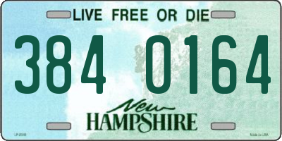 NH license plate 3840164