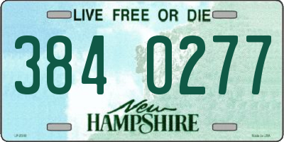 NH license plate 3840277