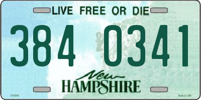 NH license plate 3840341