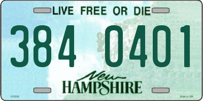 NH license plate 3840401