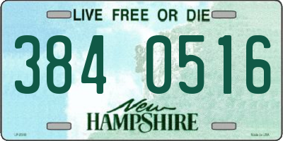 NH license plate 3840516