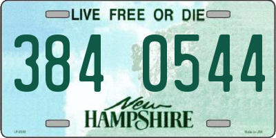 NH license plate 3840544