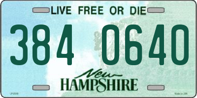 NH license plate 3840640