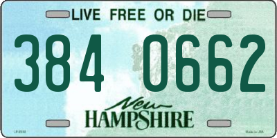 NH license plate 3840662
