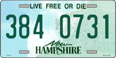 NH license plate 3840731