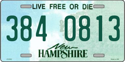 NH license plate 3840813