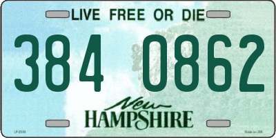 NH license plate 3840862