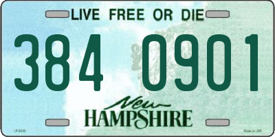 NH license plate 3840901