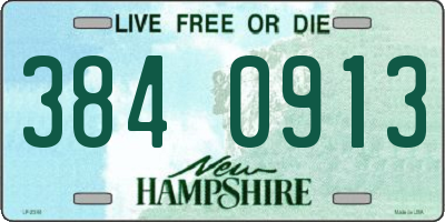 NH license plate 3840913