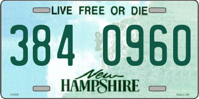 NH license plate 3840960