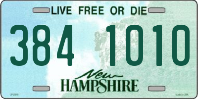 NH license plate 3841010