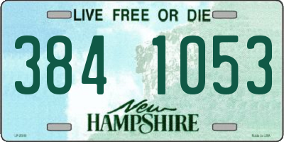 NH license plate 3841053
